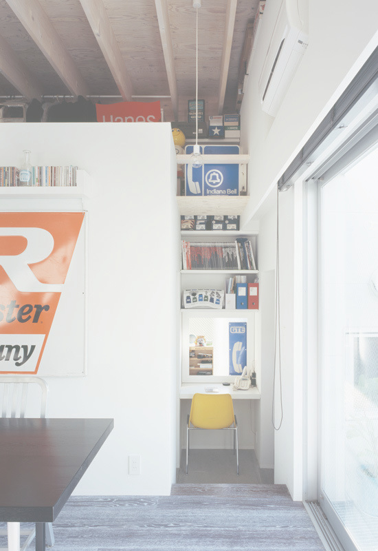 光と風を共有する家書斎